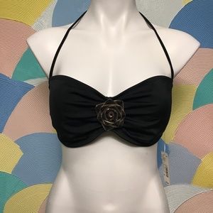 NWT Apostrophe black swimwear Top size XL